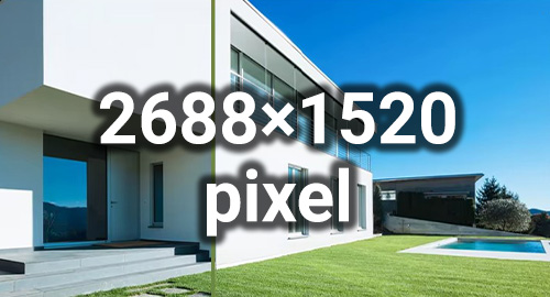 وضوح تصویر 4 مگاپیکسل با کیفیت بالا