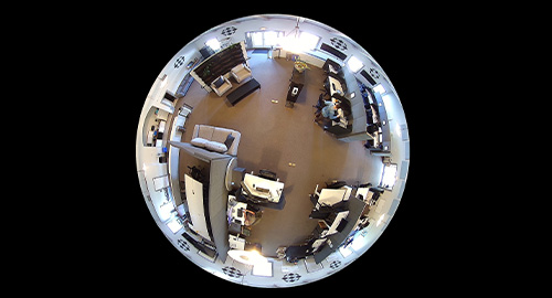 سنسور تصویر 12 مگاپیکسلی با لنز 360 درجه
