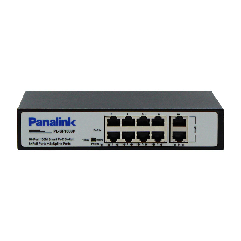 سوئیچ 8 پورت PoE پانالینک مدل PL-SF1008P