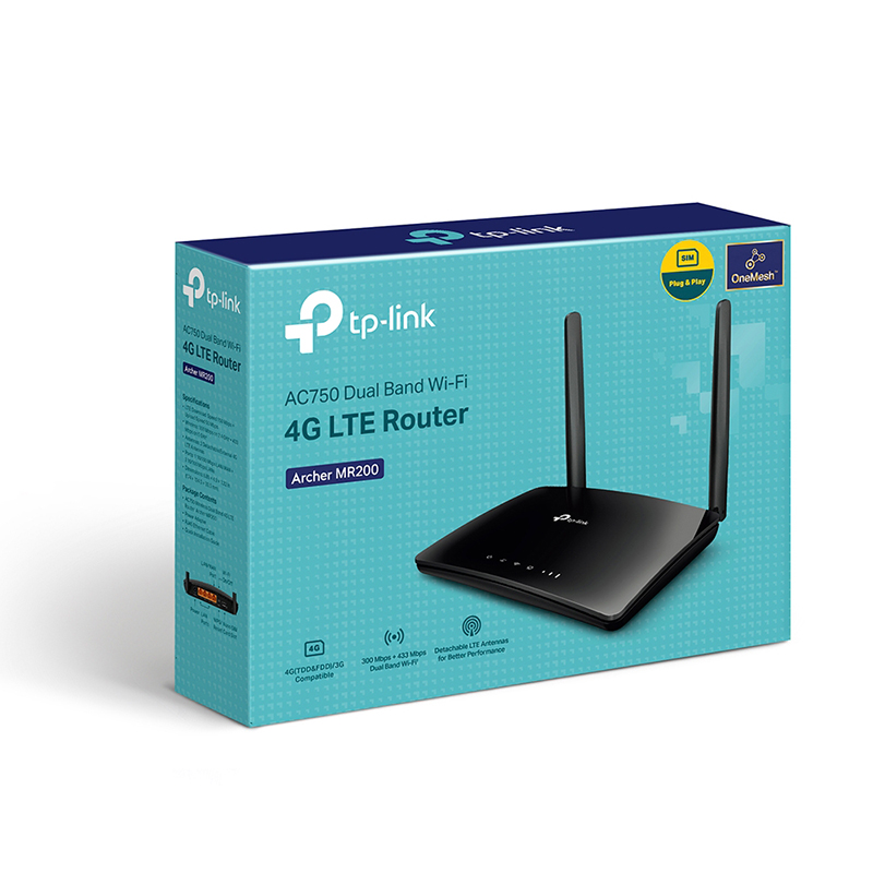 تصاویر مودم روتر بیسیم دو بانده 4G LTE تی پی لینک مدل Archer MR200