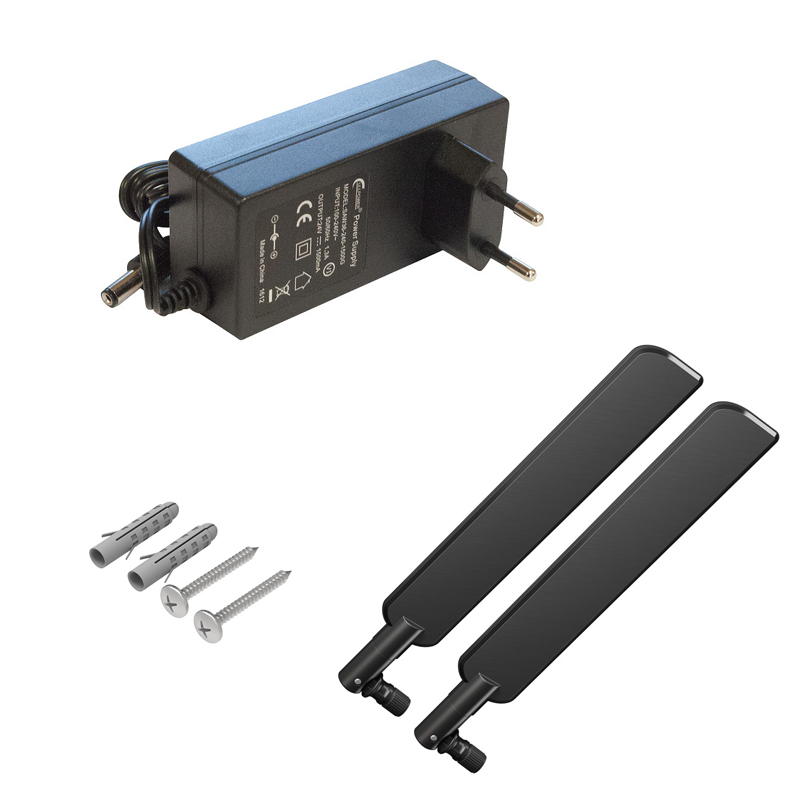 محتویات داخل جعبه روتر میکروتیک مدل L009UiGS-2HaxD-IN