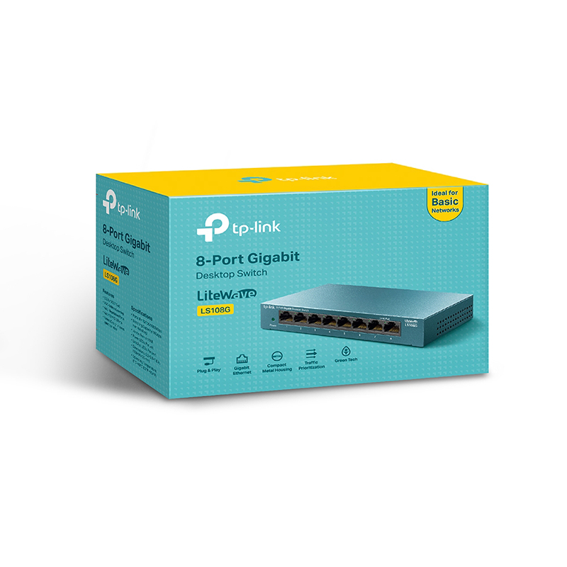 تصاویر سوئیچ شبکه 8 پورت تی پی لینک مدل LS108G