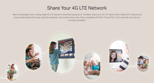 شبکه 4G LTE خود را به اشتراک بگذارید 