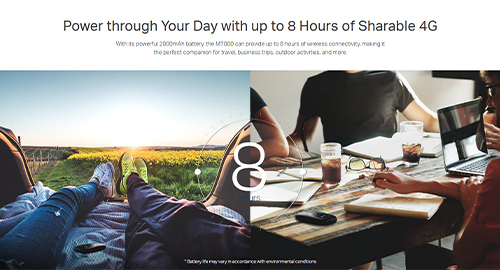 اینترنت 4G تا ۸ ساعت همراه شماست