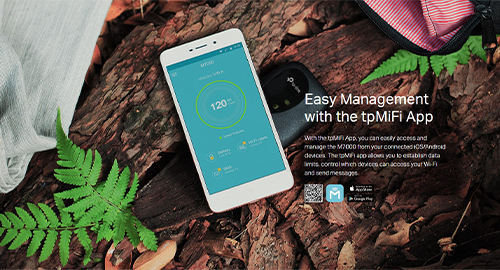 مدیریت آسان با اپلیکیشن tpMiFi