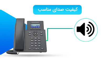 کیفیت صدای مناسب در تلفن گرنداستریم 2601