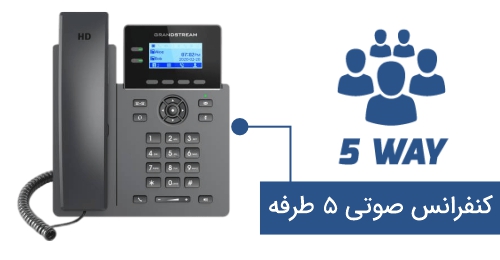 کنفرانس صوتی 5 طرفه 