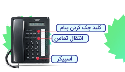 کلیدهای گوشی تلفن سانترال KX-AT7730