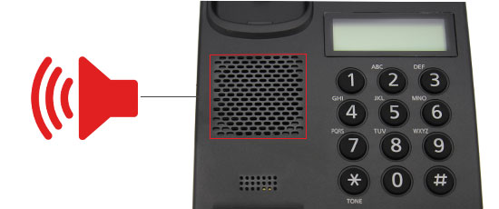 
<p>همان‌طور که در قسمت بالا گفته شد این تلفن دارای کلید Speaker است. در مواقعی که در منزل یا محل کارتان مشغول انجام کاری هستید که نمی‌توانید با گوشی تلفن صحبت کنید، با زدن این کلید به راحتی و با کیفیت صدای خوب می‌توانید مکالمه‌های خود را انجام دهید.</p>

