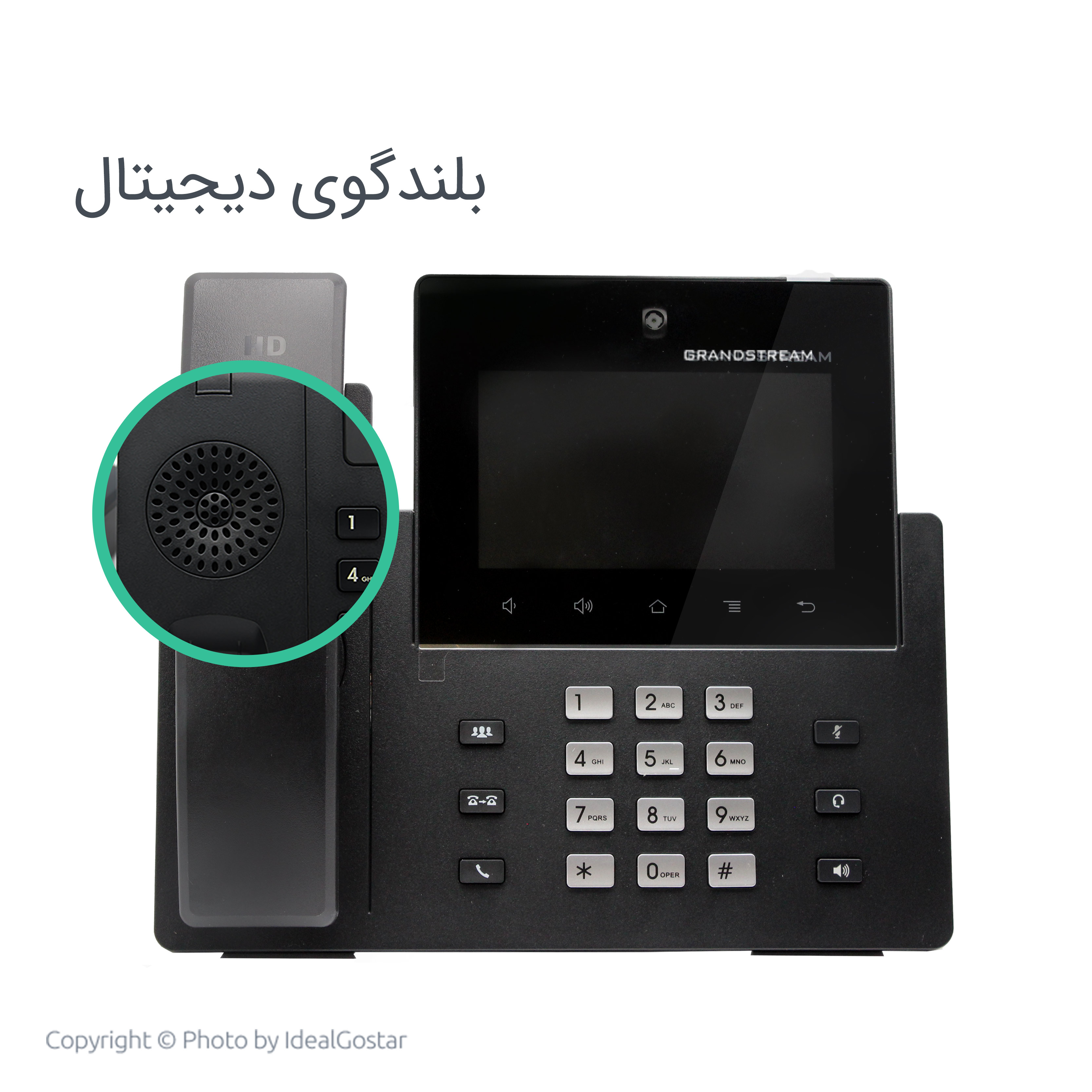 بلندگوی دیجیتال تلفن تحت شبکه گرنداستریم مدل GXV3350	