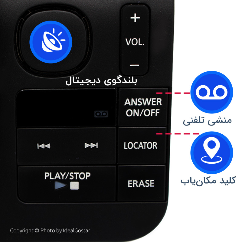 تلفن بی سیم پاناسونیک KX-TGL432	